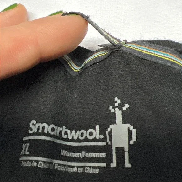 Smartwool Merino Wool Base Layer Top XL Black Long Sleeve EUC - Picture 3 of 7